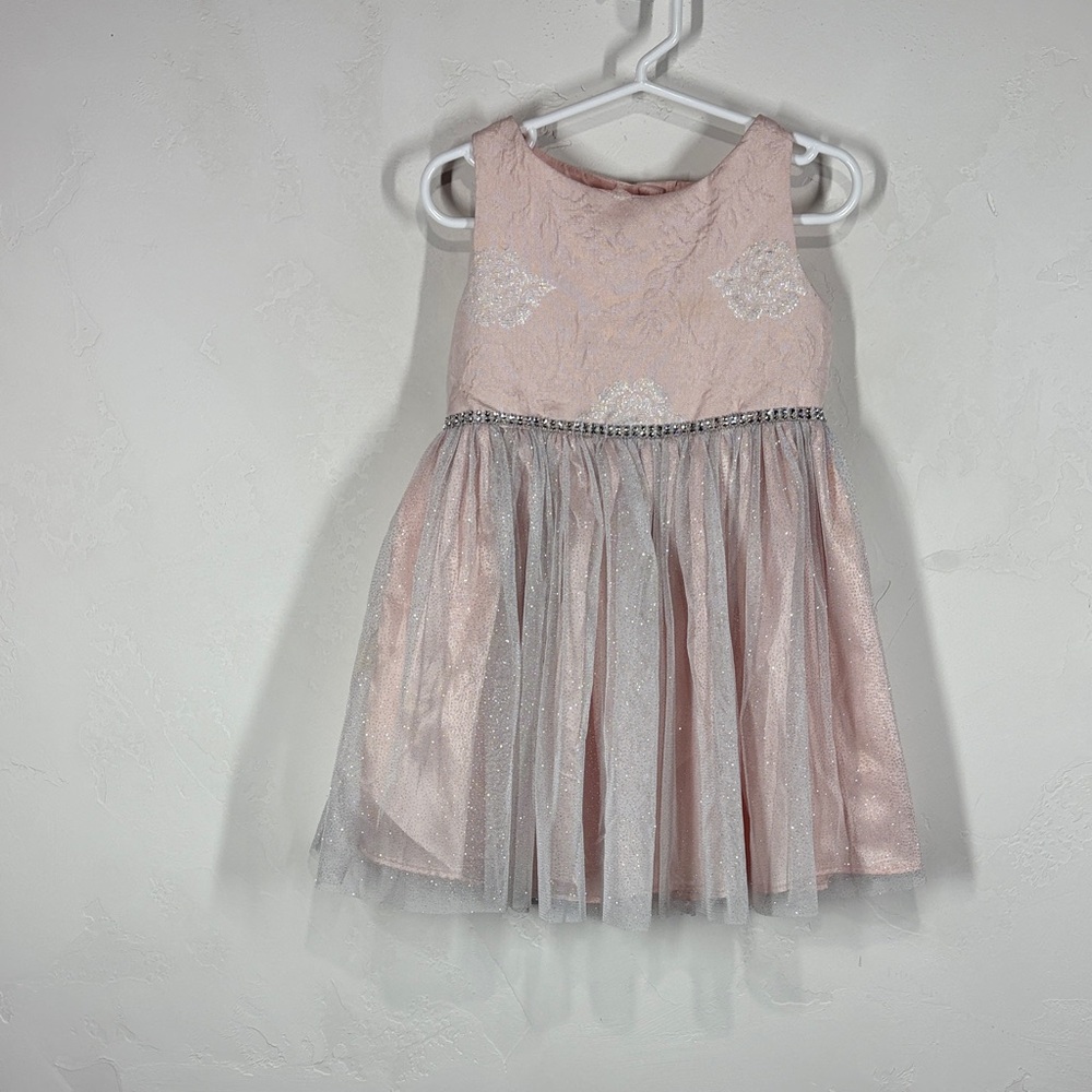 Youngland Pink and Silver Sleeveless Dress size 4T